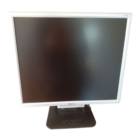 Acer AL1906 Service Manual