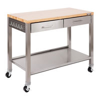 Seville Classics HOME ULTRAGUARD Workcenter Island UHD20109B Assembly Instructions Manual