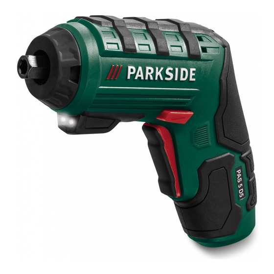 Parkside PAS 5 D5 Operation And Safety Notes