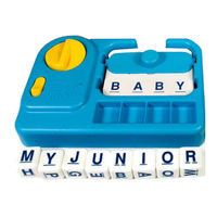 Parker Brothers Boggle Jr. Letters Playing Manual
