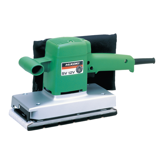 HIKOKI SV 12V Handling Instructions Manual