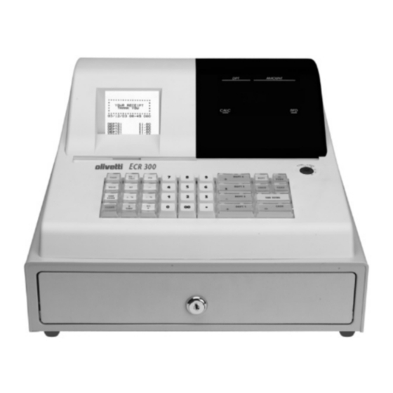 Olivetti ECR 300 Manual