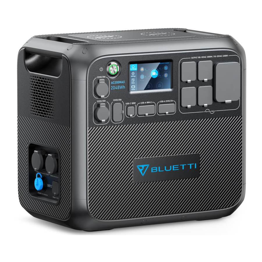 Bluetti AC200MAX - Portable Power Station Manual