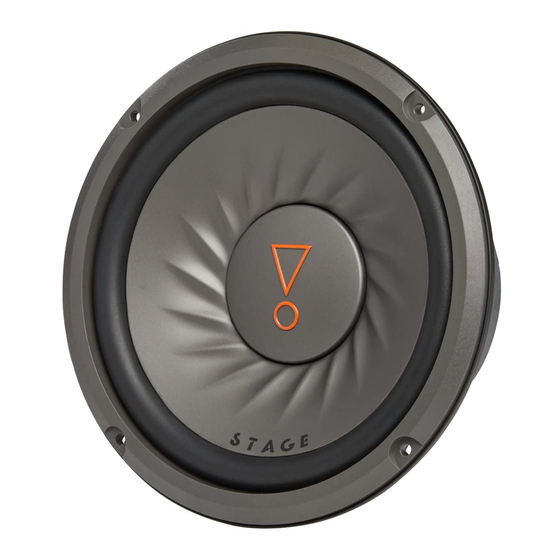 Harman JBL STAGE 82 Owner's Manual