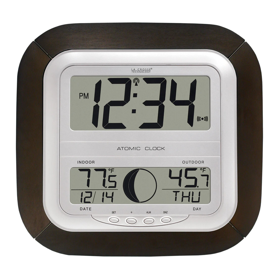 La Crosse Technology WS-8418U-IT - Atomic Wall Clock Manual