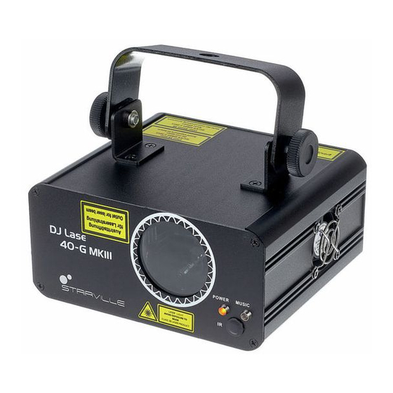 thomann Stairville DJ Lase 40-G MK-III User Manual