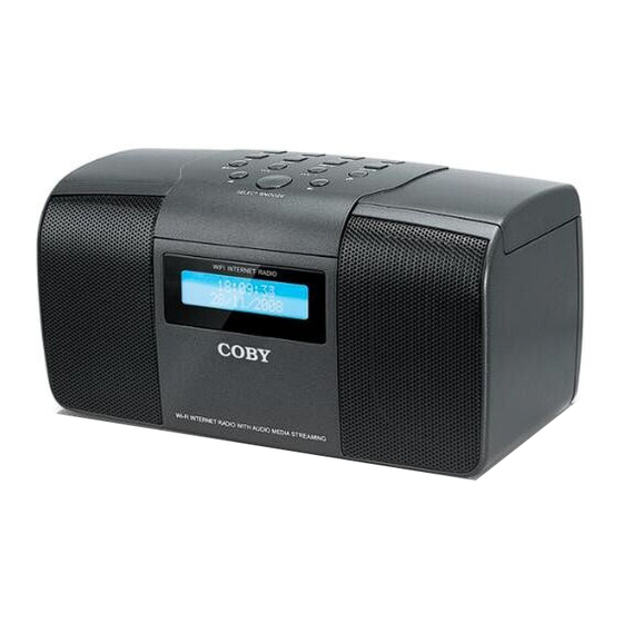 Coby IR825 - Network Audio Player Instruction Manual