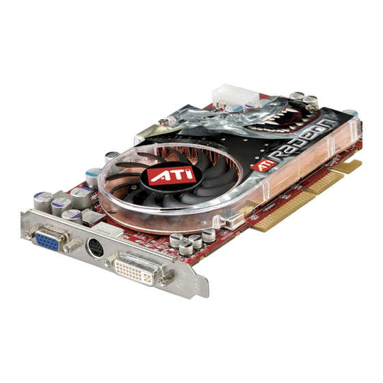 ATI Technologies RADEON X800 PCIe Series User Manual