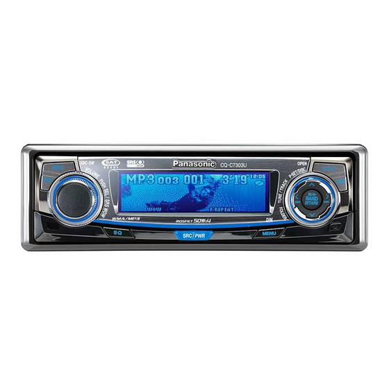 Panasonic CQ-C7403U Operating Instructions Manual