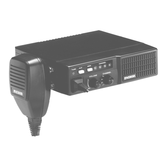Maxon FM Mobile radio SM-2000 Service Manual