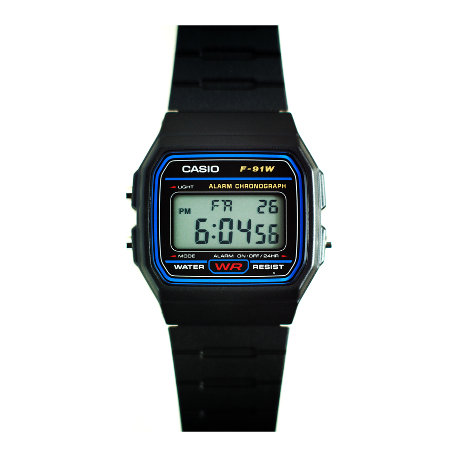 CASIO F91W Manual ManualsLib