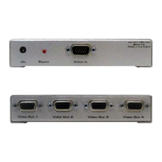 Gefen 1x4 VGA the Hub User Manual