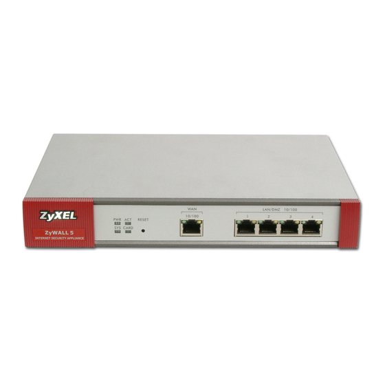 ZyXEL Communications ZyWall Reference Manual