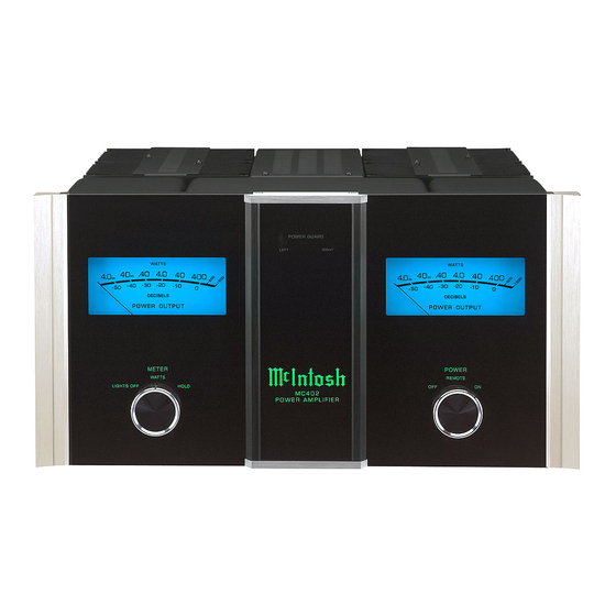 McIntosh MC402 Service Manual