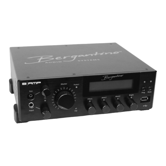 B-AMP Bergantino Owner's Manual