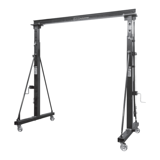 User Manuals: Eastwood 31657 1-TON Gantry Crane