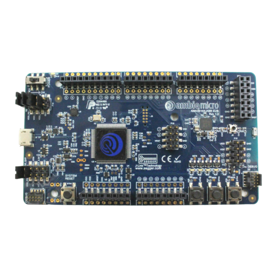ambiq micro Apollo2 EVB Quick Start Manual