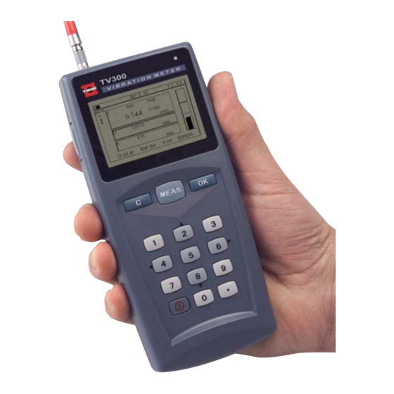 User Manuals: Time TV-300 Portable Vibration Tester
