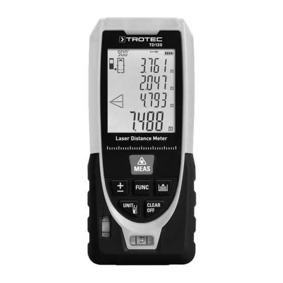Trotec TD120 Original Instructions Manual