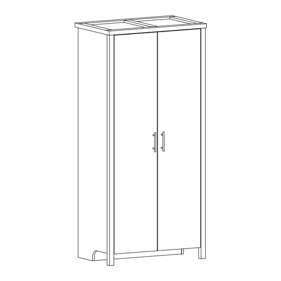 GFW CASCINA 2 DOOR WARDROBE Assembly Instructions Manual
