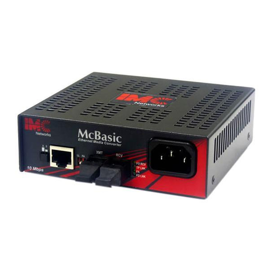 IMC Networks McBasic Gigabit Installation Manual