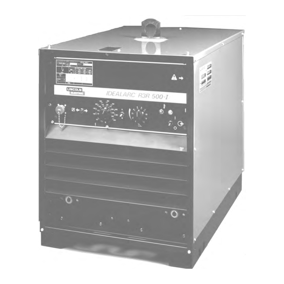 Lincoln Electric IDEALARC R3R 375-I Operator's Manual