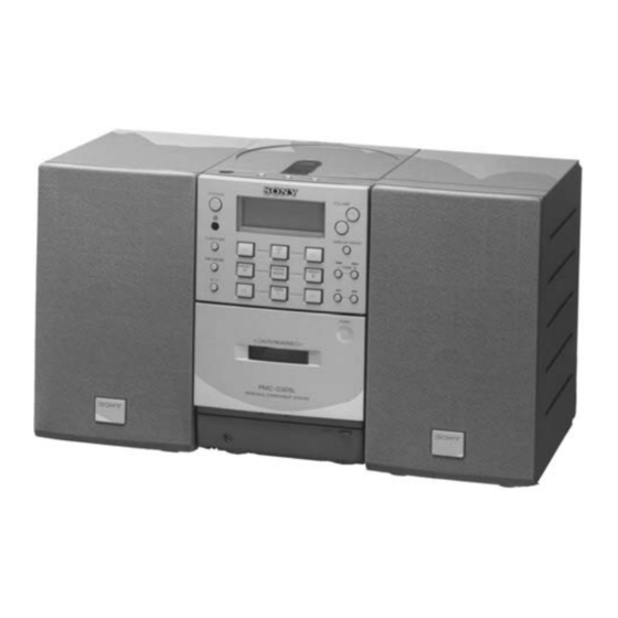 Sony PMC-D305 Service Manual