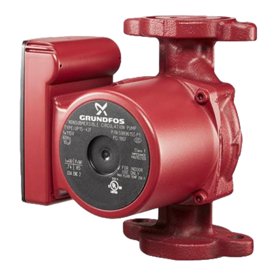 Grundfos up 15 Replacement Instructions