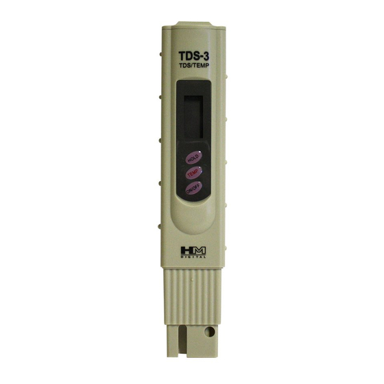 HM Digital TDS-3 User Manual
