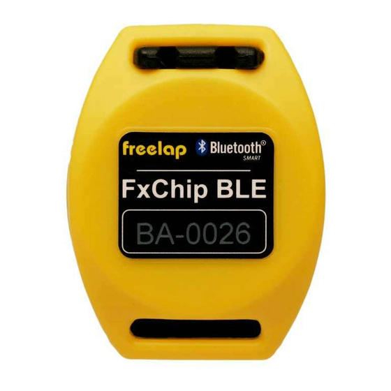 Freelap FxChip BLE Quick Manual