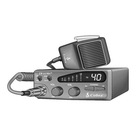 Cobra 19ULTII How To Use Manual