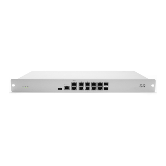 Meraki MX84-HW Installation Manual