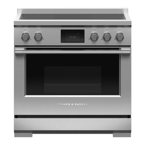 Fisher & Paykel RIV3-365 Induction Range Manuals