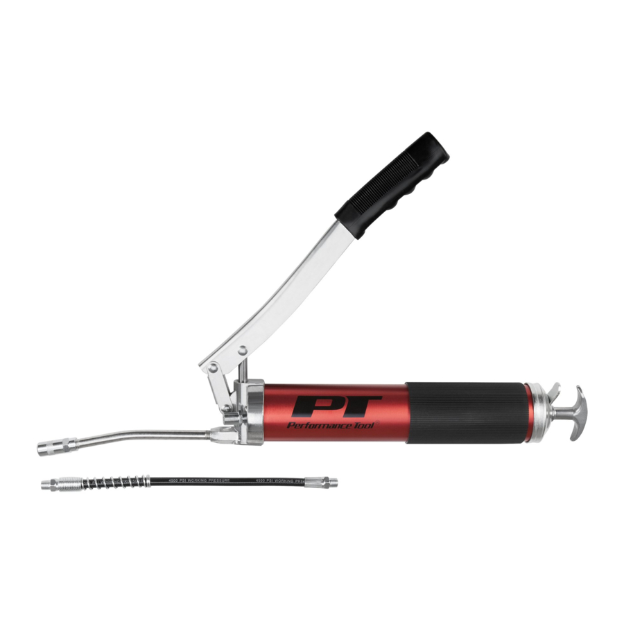 Performance Tool W54290 - Heavy Duty Lever Grease Gun Manual