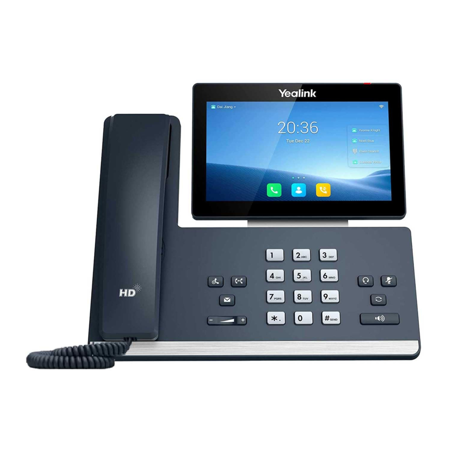 Yealink T58W Manual