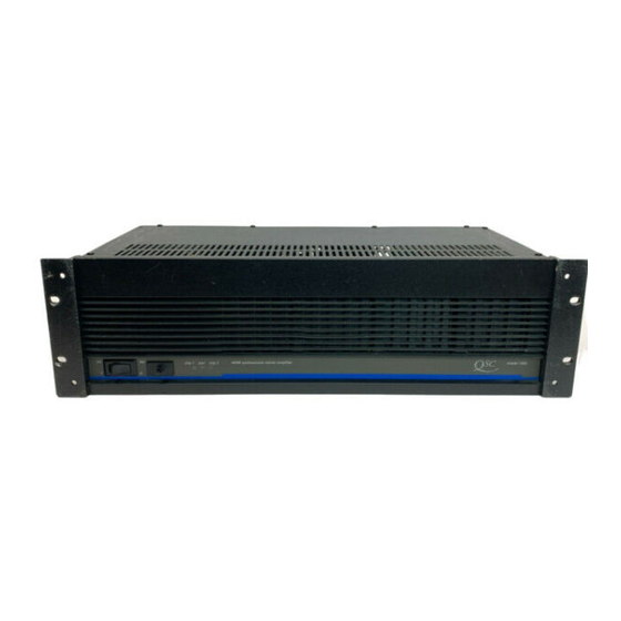 QSC 1700 Technical & Service Manual
