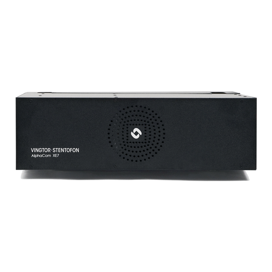 Vingtor Stentofon 1009601002 Technical Manual