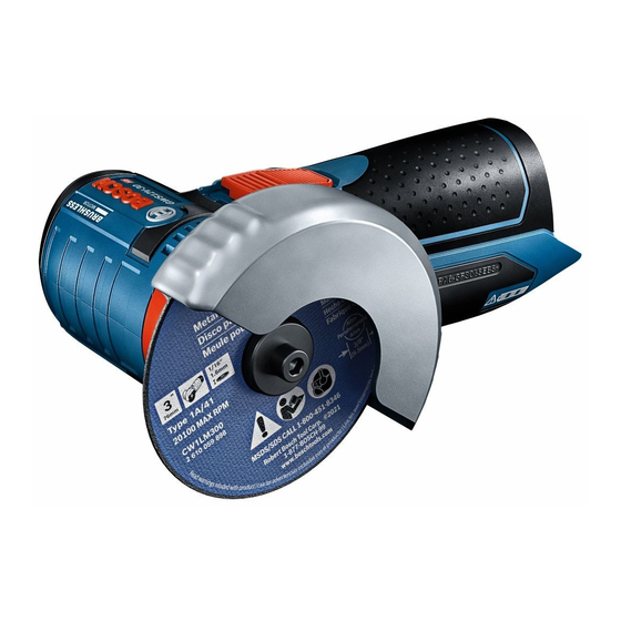 Bosch GWS12V-30 12V Angle Grinder Manuals