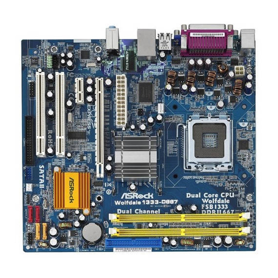 ASROCK WOLFDALE1333-D667 Installation Manual
