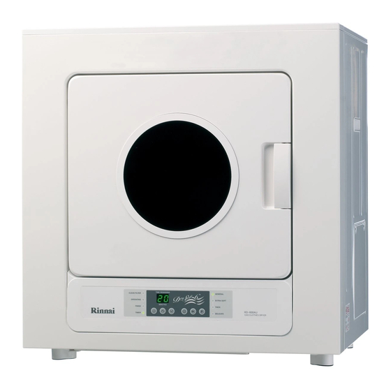 Rinnai RDT-600 Gas Tumble Dryer Manuals