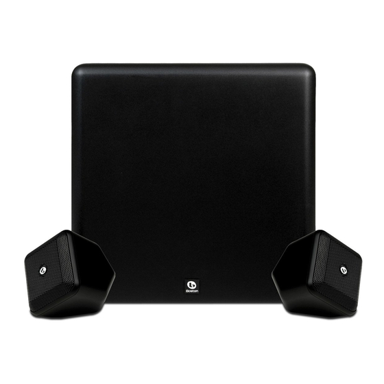 Boston SoundWare XS 2.1 Owner's Manual