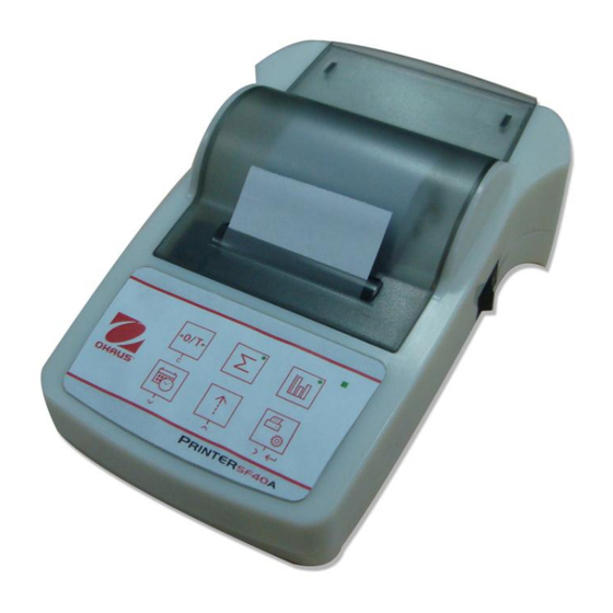 OHAUS SF40A Service Manual