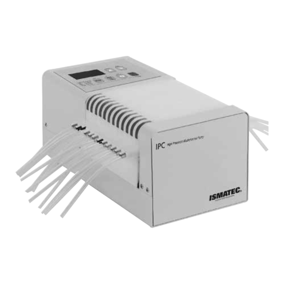 Ismatec IPC series Operating Manual