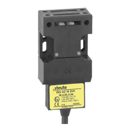 steute Ex AZ 16 Mounting And Wiring Instructions