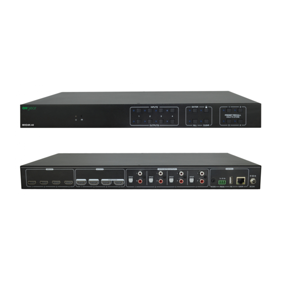 AVGear MHD4K-44 Manuals