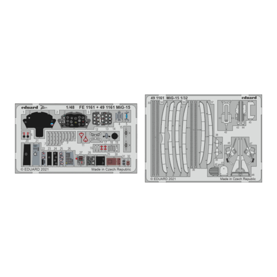 Eduard MIG-15 Quick Start Manual