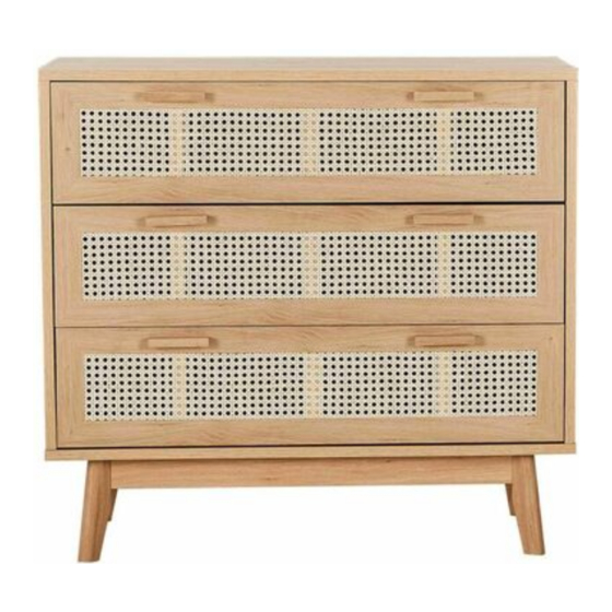 fantastic furniture Java Dresser 3 Drawer Manuals