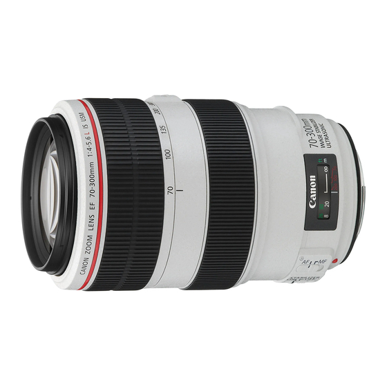 Canon EF 70-300mm f/4.5-5.6 DO IS USM Instruction