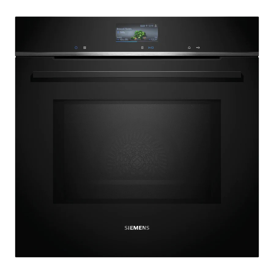 Siemens iQ700 HM776G1 1B Series User Manual And Installation Instructions