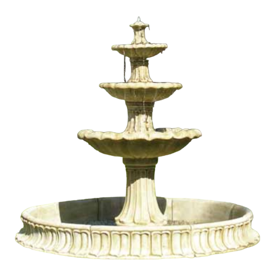Ambiente 3 Tier Classic Stone Fountain Installation Instruction
